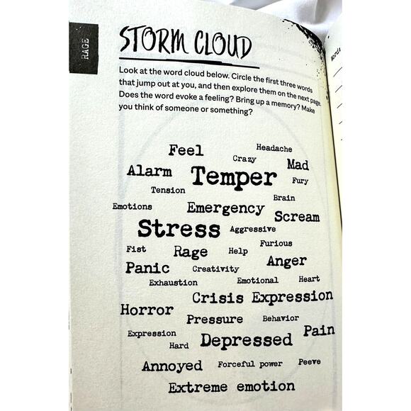 Rage Pages Anti-Journal to De-stress in a Healthy Way Book - Picture 5 of 8